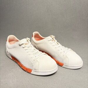 SWIMS Breeze Tennis Knit in White‎ and Orange Size 8 Men's
